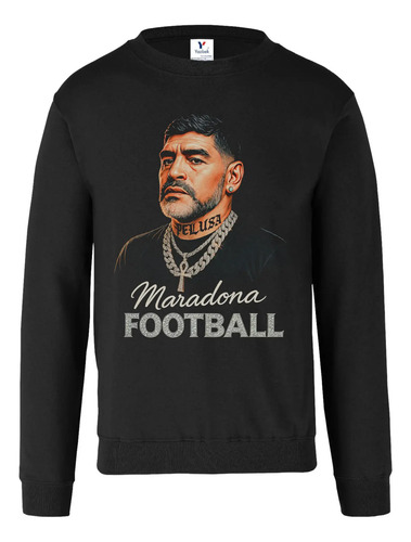 Sudadera Maradona, Unisex Cuello Redondo 01