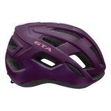 Capacete Feminino Gta Rider Roxo Bicicleta Mtb Led Traseiro