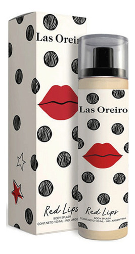 Body Splash Las Oreiro Red Lips 100 Ml Mujer