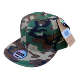 Gorra Visera Plana Camuflado Militar