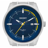 Relógio Orient Masculino Mbss1295 D1sx Azul Aço Cor Da Correia Prata Cor Do Bisel Prata