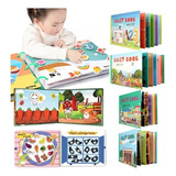 Libro Interactivo Montessori, Libro Silencioso Para Niños Color Figure