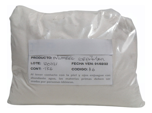 Alumbre Granular Clarificador De Agua 1 Kg