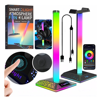 Barra Luz Tiras Luces Led Cuarto Rgbic Neon Bluetooth 2pcs | MercadoLibre