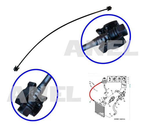 Manguera Retorno Agua Peugeot 206 207 C2 Radiador A Embase