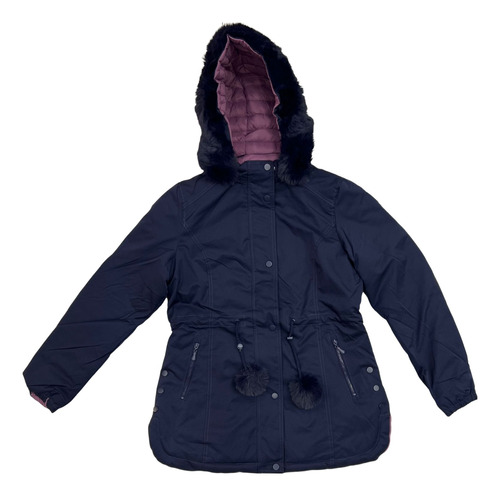 Campera Parka Mujer Reversible Inflable Yd Capucha