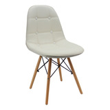 Silla Charles Eames Negra Madera -tapizada  + Garantía - Dsw