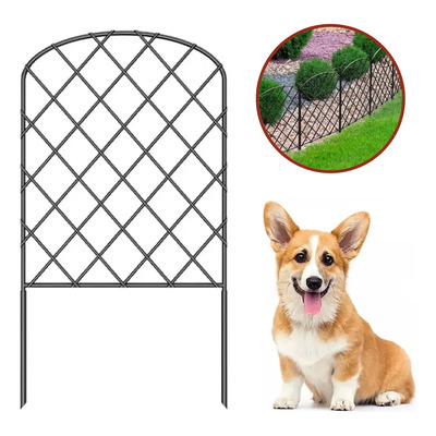 10 Vallas Decorativas Para Jardín Mebix TRD Color Negro | Meses sin interés