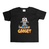 Remera Negra Adultos Inspector Gadget R96