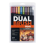 Tombow Brush Rotuladores Doble Pincel 10 Unidades 