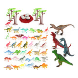 52pcs Dinosaurios Juguetes Para Niños Juego Jurassic World 