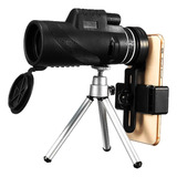 Monocular Lente Telescopio Con Trípode Para Celular 