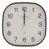 Reloj De Pared Negro Moderno 30cms Silencioso