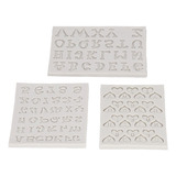 Moldes De Silicona Para Letras, 3 Piezas, Diseño De Números