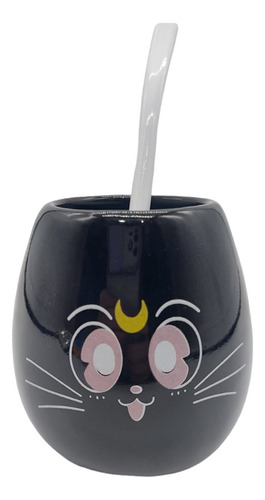 Mate De Luna Gatita Sailor Moon Serena De Ceramica 