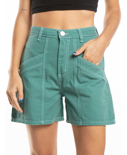 Short De Sarga Rusty New Look Cargo Short Mujer