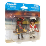 Playmobil Duo Pack Figuras Pirata Y Soldado Batalla #70273
