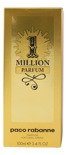 Paco Rabanne One Million Para Hombres Parfum Natural Spray, 