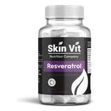 Resveratrol 60 Cápsulas Skin Vit Súper Premium Sin Sabor