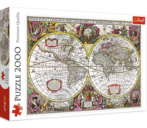 Rompecabezas Mapa Mundo Antiguo 1630 2000 Pz Trefl