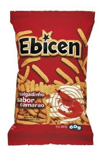 Salgadinho Assado Camarão 60gr - Ebicen