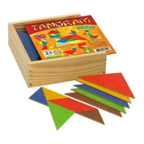 Tangram Com 10 Jogos 70 Peças Quebra Cabeça Infantil