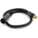 Cable Monoprice Xlr Macho A Rca Macho, 1.5 Pies, Negro,...