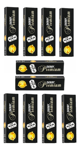 Filos De Navaja Derby Premium X 10 Cajas