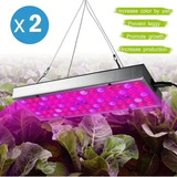 Pack 2 X Panel Grow 25w, Especial Cultivos Indoor, 75 Led