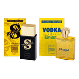 Kit C/ 2 Perfume Billion For Men + Vodka Brasil Amarelo