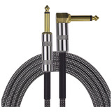 Cable De Audio 3m/10ft Para Instrumento Musical, Guitarra, B