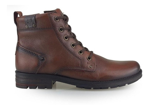 Bota Coturno Masculino De Couro Pegada 181305 