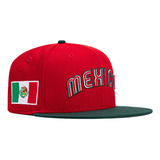 Gorra New Era Mexico Mundial Beisbol 59fifty Rojo Verde Mexi