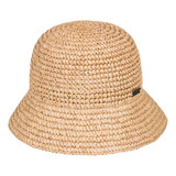 Gorro Roxy Mujer Dama Bucket Hat Playa Waves Beige  