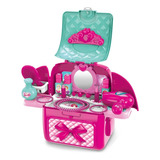 Set De Juguete Tocador Maquillaje Para Niña Con Accesorios