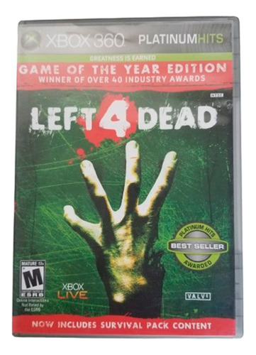 Left 4 Dead Game Of The Year Edition Xbox 360 Formato Fisico