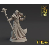 Kit 5 Miniaturas Elfos Várias Classes Rpg, D&d, Zombicide