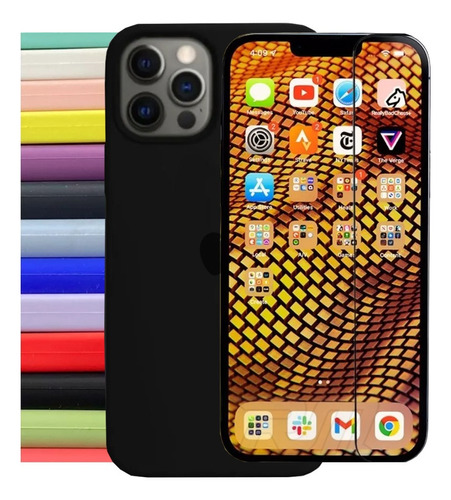 Capa Capinha Silicone Compatível iPhone 7 E 8 Plus Amarela