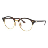 Armazon Ray-ban Rb4246v 2372 Clubround Carey Dorado