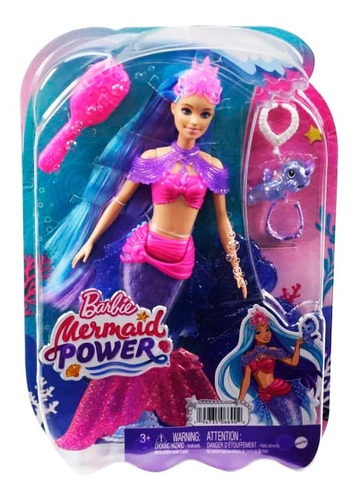 Barbie Mermaid Power Sirena Con Accesorios - Original Mattel