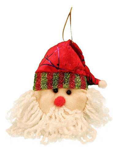 Cabeza De Papa Noel 13 Cm Muñeco Decoración - Sheshu Navidad