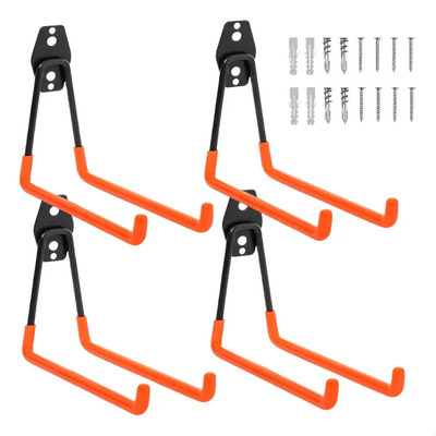 4pz Gancho Soporte Bici Acero Garaje Pared Colgar Almacenar Tipo L