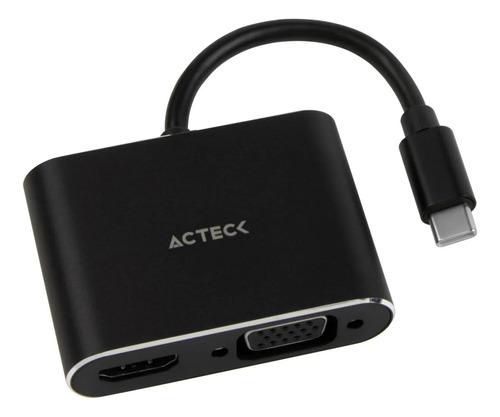 Hub Adaptador Usb-c A Hdmi + Vga Shift Plus Av420 Acteck