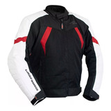 Campera Moto Samurai Ibiza Negro Blanco Rojo Verano Ruta