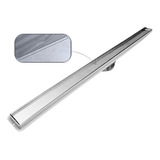 Ralo Linear 5x90 Banheiro 2 Em 1 Piso E Inox com sifão Br