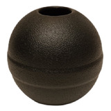 Florero Vasija Ceramica Ball Negra Large 12 Cm