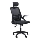 Silla De Escritorio Boen Yt-588 Ergonómica  Negra Con Tapizado De Mesh