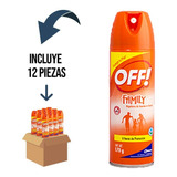 12 Pz - Off! Family Spray Repelente De Insectos 170g
