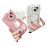 Funda De Teléfono Kitty Cat Mirror Para iPhone 11-14