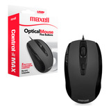 Mouse Usb Optico Maxell Mowr-105 Ergonomico Sensor 1600dpi